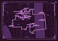 plan du parcours de la balade dans le quartier des Terreaux