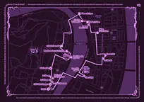 plan du parcours de la balade le long de la Saône